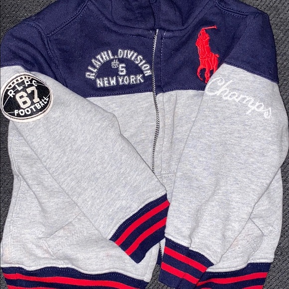 POLO zip up hoodie. 2T - Picture 3 of 3